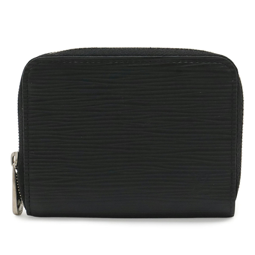 LOUIS VUITTON Epi Zippy Coin Purse Case Leather Noir Black